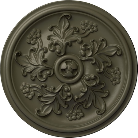 Ekena Millwork Katheryn Ceiling Medallion (Fits Canopies up to 2 1/8"), 14 1/2"OD x 2 3/4"P, Witch Hazel CM14KTWHF